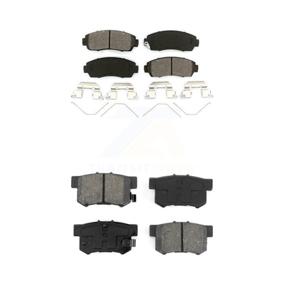 Semi-Metallic Brake Pads Front Rear Kit For Honda Civic