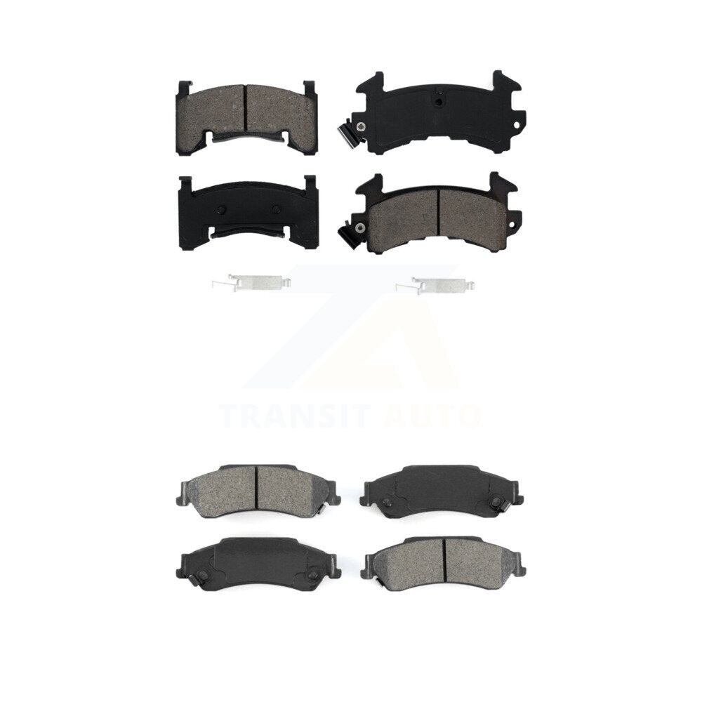Semi-Metallic Brake Pad Front Rear Kit For Chevrolet S10 GMC Sonoma Blazer Jimmy