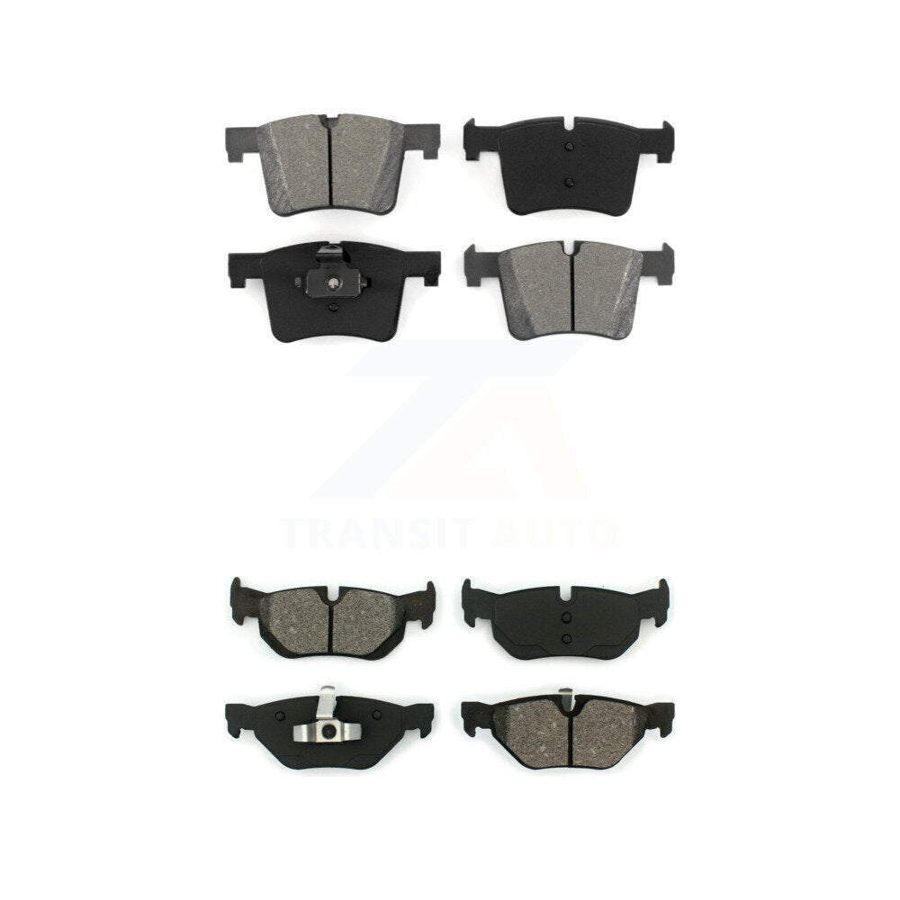 Semi-Metallic Brake Pads Front Rear Kit For BMW 328i xDrive Sedan with 3.0L