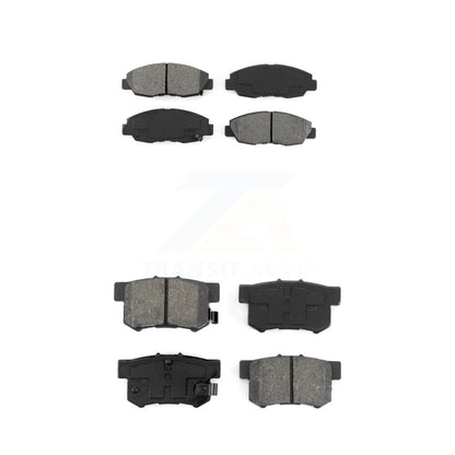 Semi-Metallic Brake Pads Front Rear Kit For Honda Civic