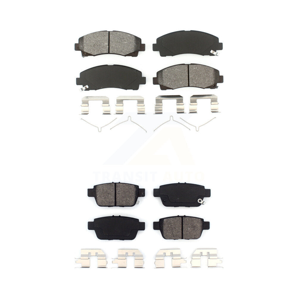 Semi-Metallic Brake Pads Front Rear Kit For Honda Ridgeline Acura TL