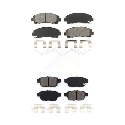 Semi-Metallic Brake Pads Front Rear Kit For Honda Ridgeline Acura TL