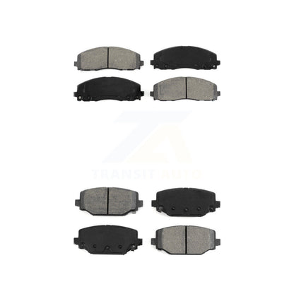 Semi-Metallic Brake Pads Front Rear Kit For Dodge Grand Caravan Journey Chrysler