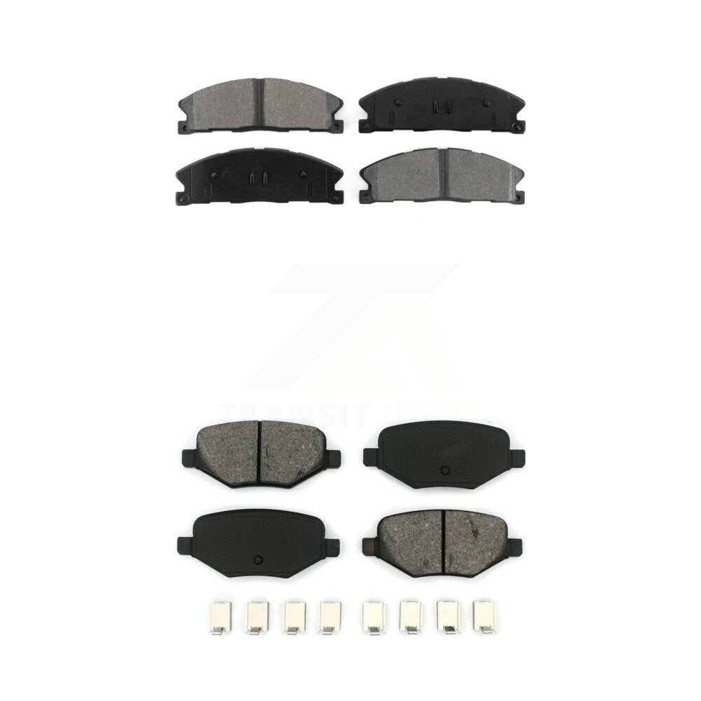 Semi-Metallic Brake Pad Front Rear Kit For Ford Explorer Police Interceptor Flex