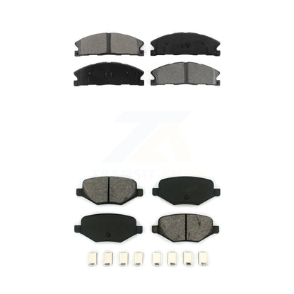 Semi-Metallic Brake Pad Front Rear Kit For Ford Explorer Police Interceptor Flex