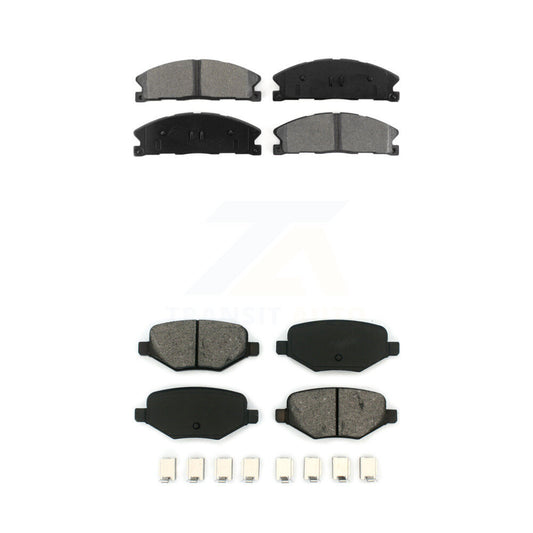 Semi-Metallic Brake Pad Front Rear Kit For Ford Explorer Police Interceptor Flex