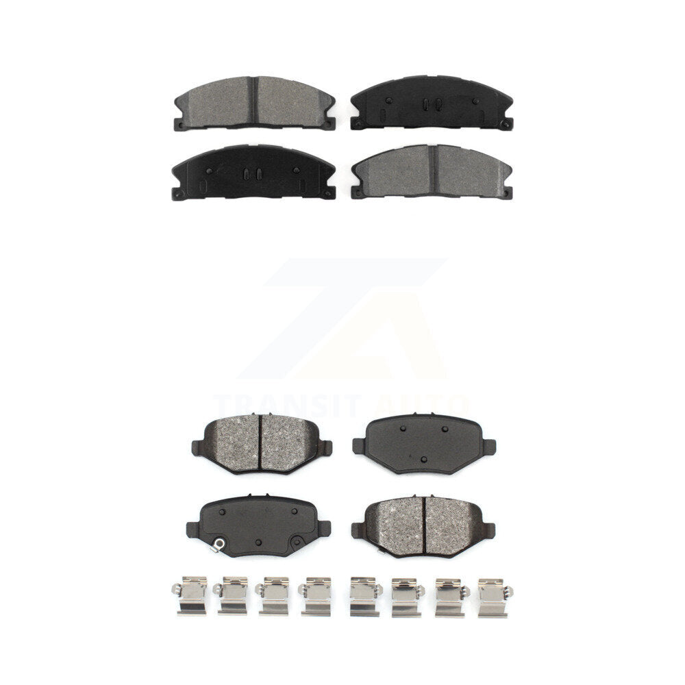 Semi-Metallic Brake Pads Front Rear Kit For Ford Explorer Flex Taurus Police MKS