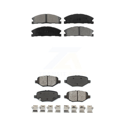 Semi-Metallic Brake Pads Front Rear Kit For Ford Explorer Flex Taurus Police MKS