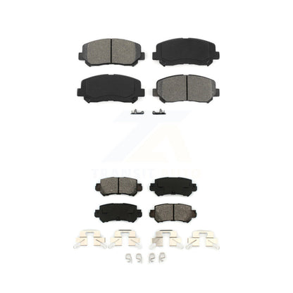 Semi-Metallic Brake Pads Front Rear Kit For 2013-2015 Mazda CX-5