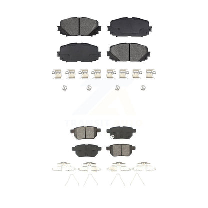 Semi-Metallic Brake Pads Front Rear Kit For Toyota Yaris