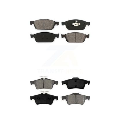 Semi-Metallic Brake Pads Front Rear Kit For Ford Escape Transit Connect