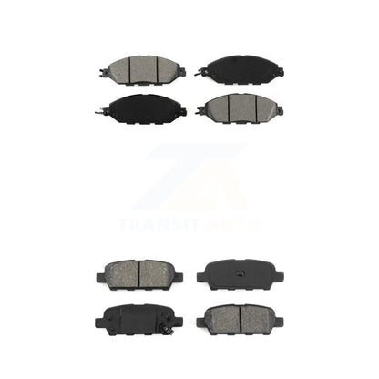 Semi-Metallic Brake Pads Front Rear Kit For Nissan Murano Pathfinder INFINITI