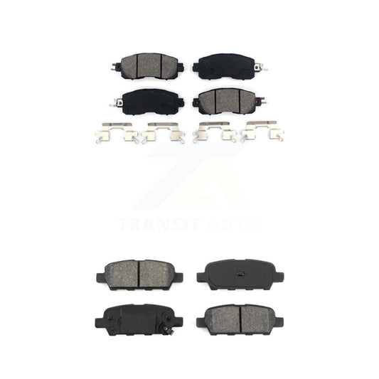 Semi-Metallic Brake Pads Front Rear Kit For Nissan Altima LEAF