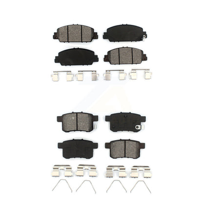 Semi-Metallic Brake Pads Front Rear Kit For Honda Accord