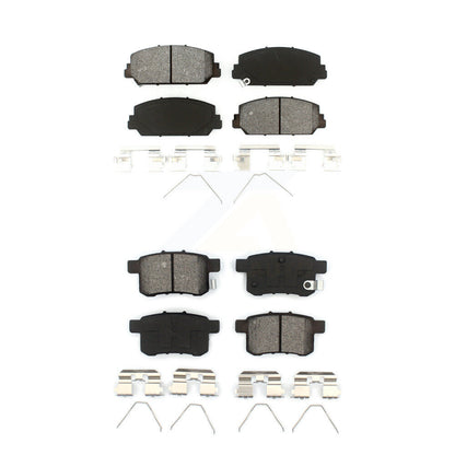 Semi-Metallic Brake Pads Front Rear Kit For Honda Accord