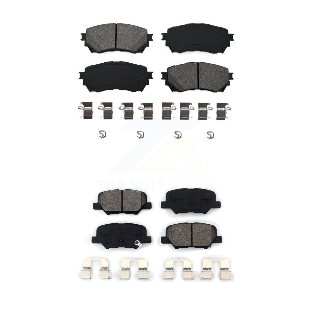 Semi-Metallic Brake Pads Front Rear Kit For Mazda 6