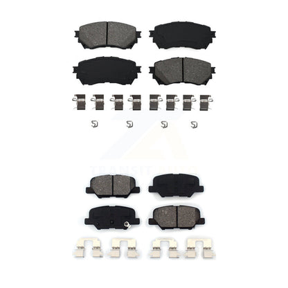 Semi-Metallic Brake Pads Front Rear Kit For Mazda 6