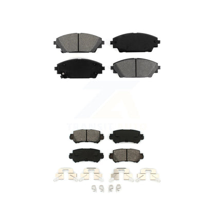 Semi-Metallic Brake Pads Front Rear Kit For 2016-2018 Mazda CX-3