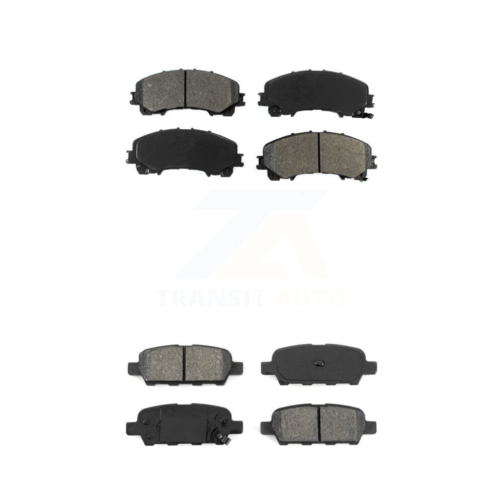 Semi-Metallic Brake Pads Front Rear Kit For Nissan Rogue INFINITI QX50