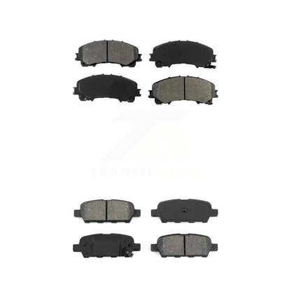 Semi-Metallic Brake Pads Front Rear Kit For Nissan Rogue INFINITI QX50