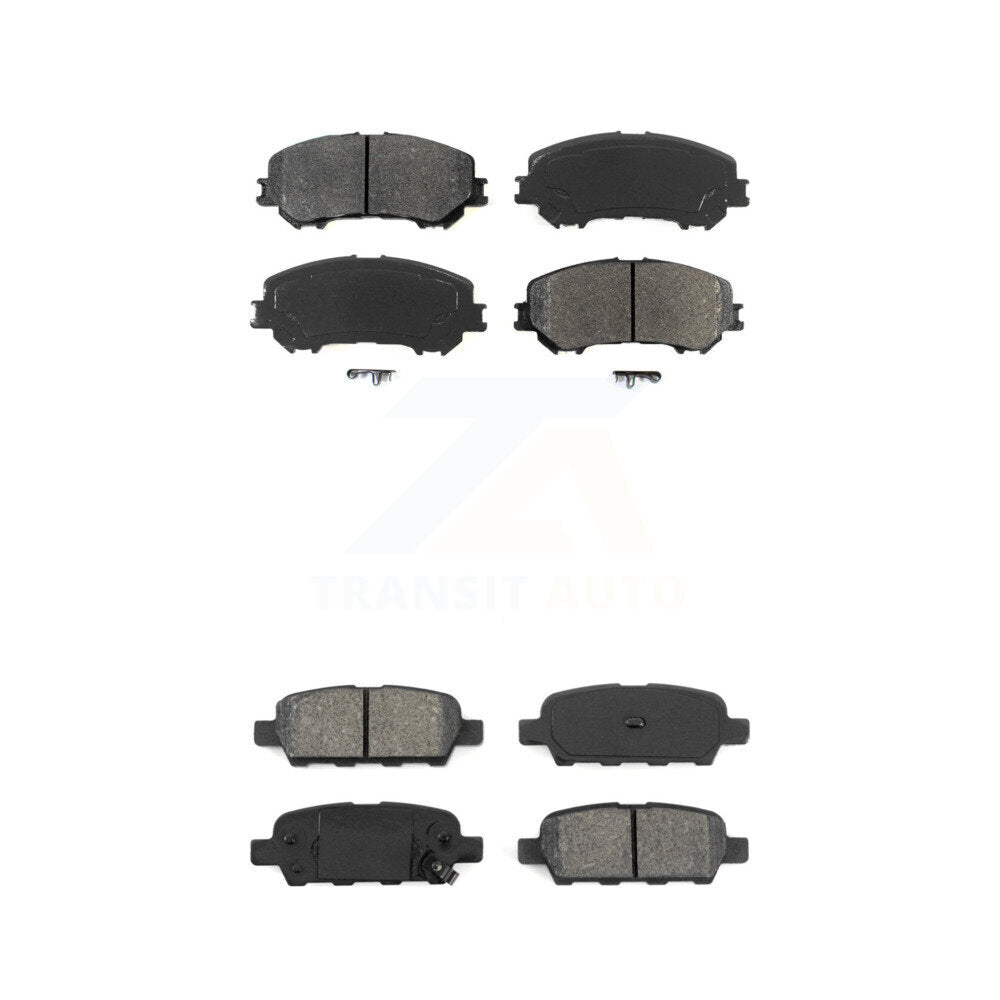Semi-Metallic Brake Pads Front Rear Kit For Nissan Rogue Sport Qashqai