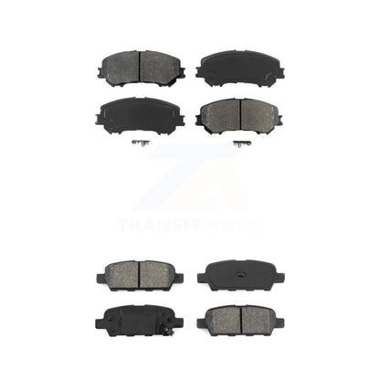 Semi-Metallic Brake Pads Front Rear Kit For Nissan Rogue Sport Qashqai