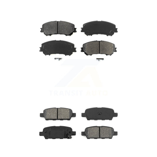 Semi-Metallic Brake Pads Front Rear Kit For Nissan Rogue Sport Qashqai
