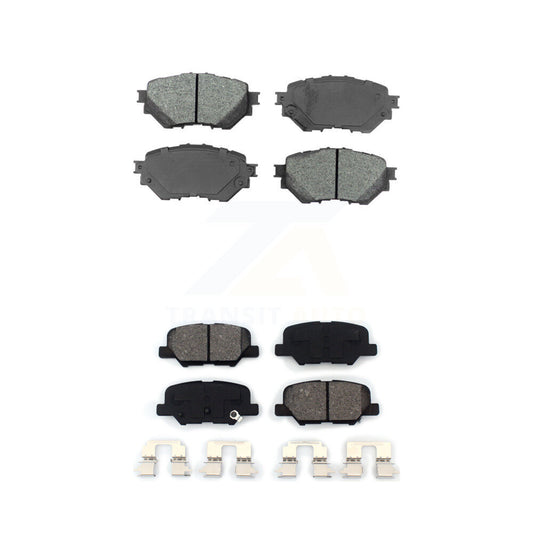 Semi-Metallic Brake Pads Front Rear Kit For Mazda 3 Sport