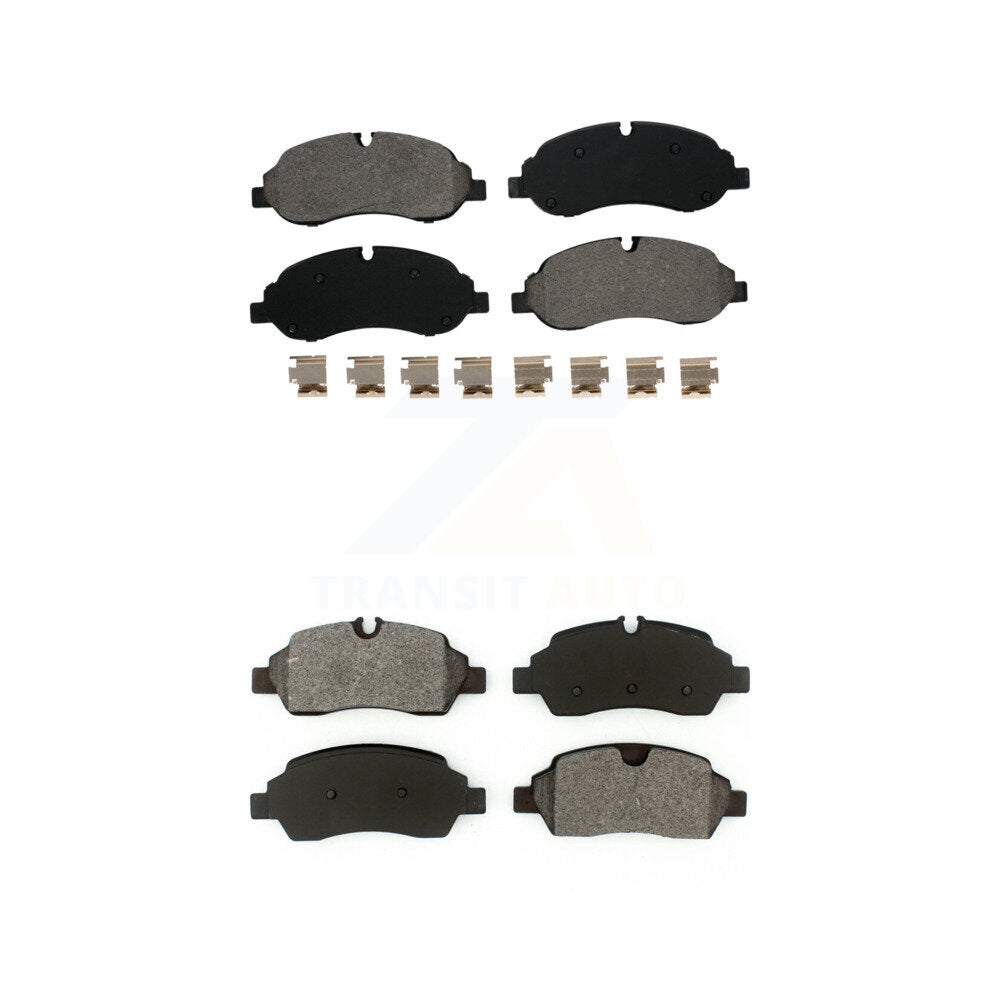 Semi-Metallic Brake Pads Front Rear Kit For Ford Transit-250 Transit-150 HD