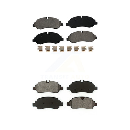 Semi-Metallic Brake Pads Front Rear Kit For Ford Transit-250 Transit-150 HD