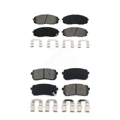 Semi-Metallic Brake Pads Front Rear Kit For 2015-2021 Kia Sedona