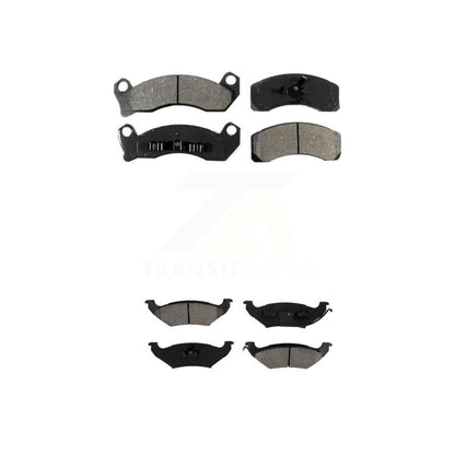 Semi-Metallic Brake Pads Front Rear Kit For Mercury Grand Marquis Lincoln Town