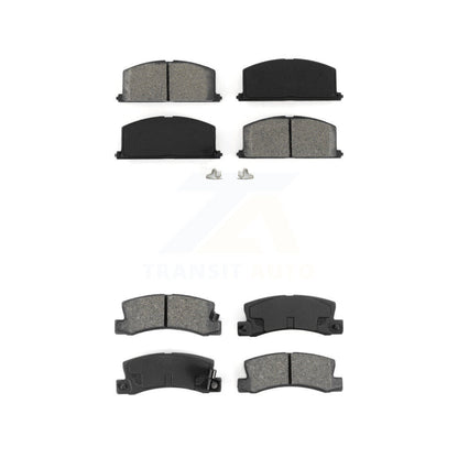 Semi-Metallic Brake Pads Front Rear Kit For Toyota Corolla Celica Geo Prizm Nova