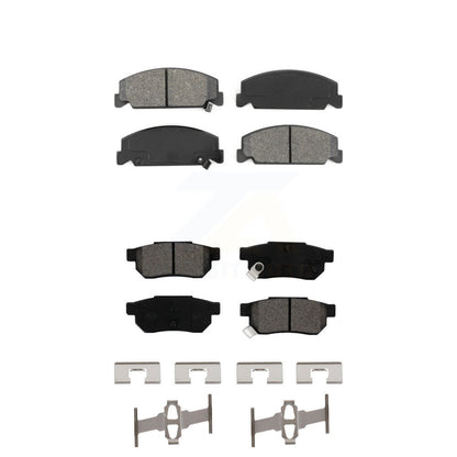 Semi-Metallic Brake Pads Front Rear Kit For Honda Civic del Sol