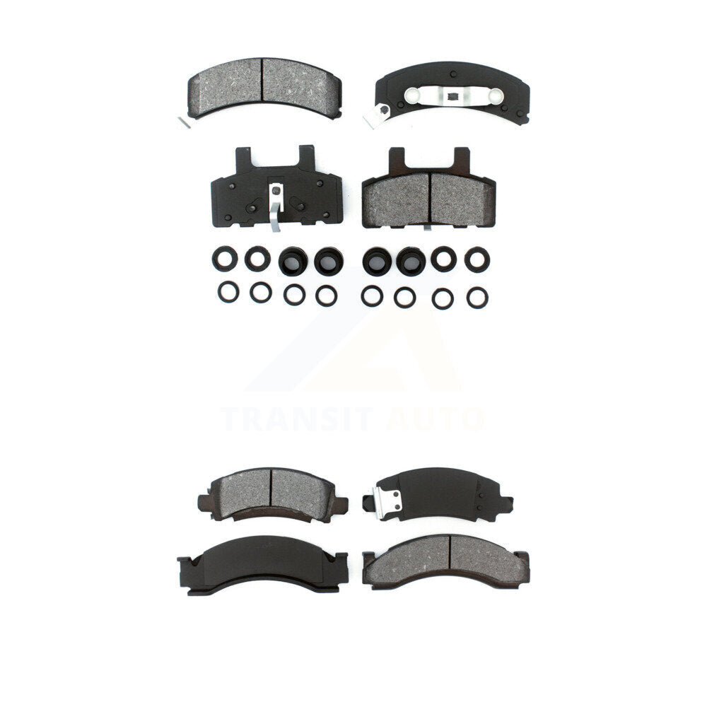 Semi-Metallic Brake Pads Front Rear Kit For GMC C2500 Chevrolet R2500