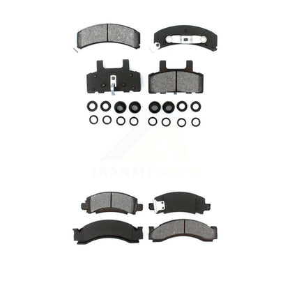 Semi-Metallic Brake Pads Front Rear Kit For GMC C2500 Chevrolet R2500