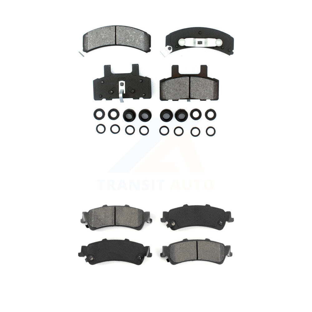 Semi-Metallic Brake Pads Front Rear Kit For GMC Yukon Cadillac 60 Special