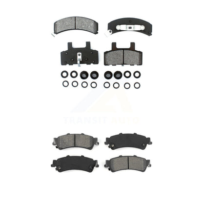 Semi-Metallic Brake Pads Front Rear Kit For GMC Yukon Cadillac 60 Special