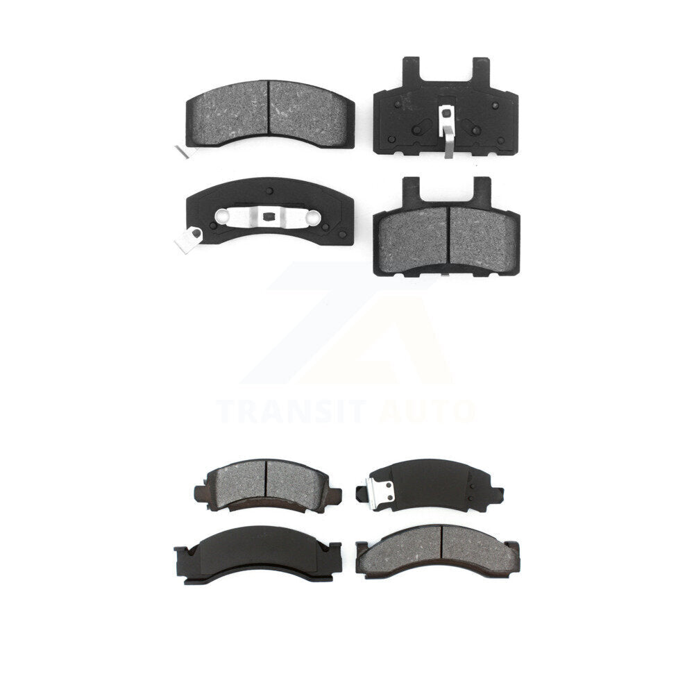 Semi-Metallic Brake Pad Front Rear Kit For GMC C3500 Chevrolet K3500 C2500 K2500
