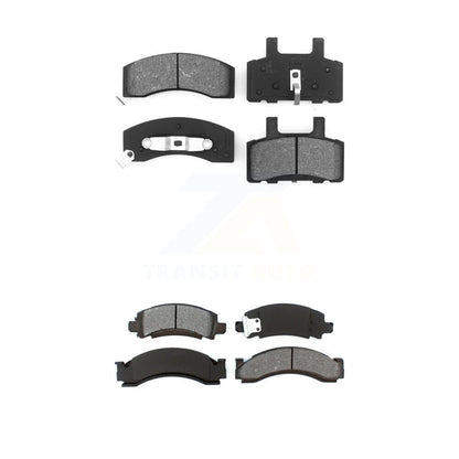 Semi-Metallic Brake Pad Front Rear Kit For GMC C3500 Chevrolet K3500 C2500 K2500