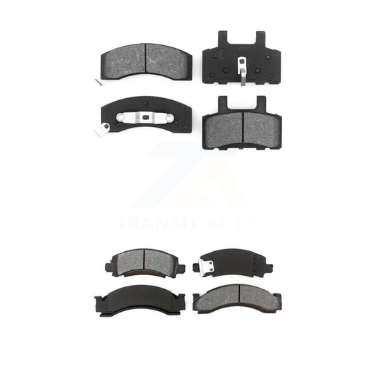 Semi-Metallic Brake Pad Front Rear Kit For GMC C3500 Chevrolet K3500 C2500 K2500