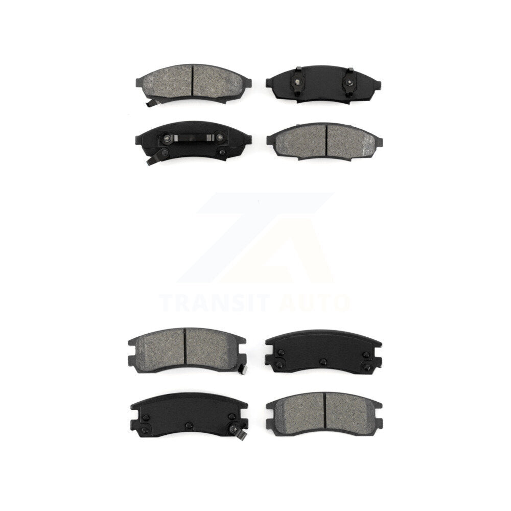Semi-Metallic Brake Pads Front Rear Kit For Chevrolet Lumina Oldsmobile Cutlass