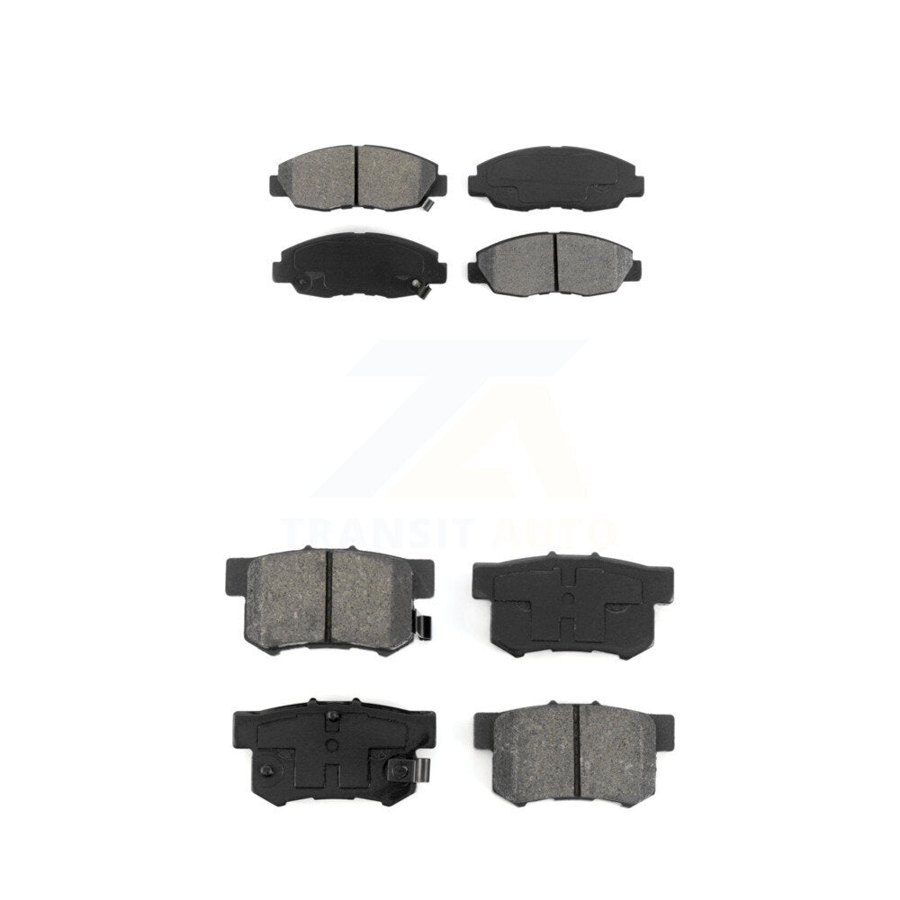 Semi-Metallic Brake Pads Front Rear Kit For Honda Accord Acura CL