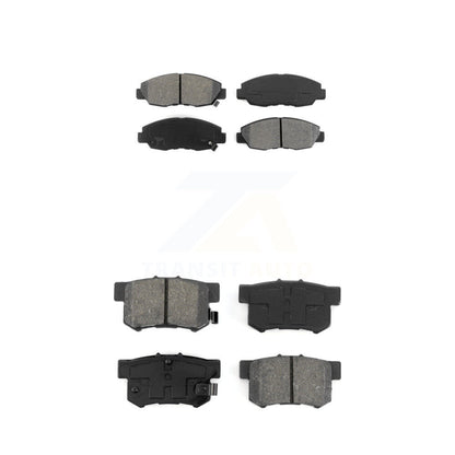 Semi-Metallic Brake Pads Front Rear Kit For Honda Accord Acura CL