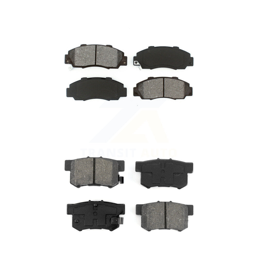 Semi-Metallic Brake Pad Front Rear Kit For Honda Accord Acura Prelude Integra CL