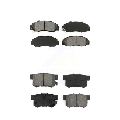 Semi-Metallic Brake Pad Front Rear Kit For Honda Accord Acura Prelude Integra CL