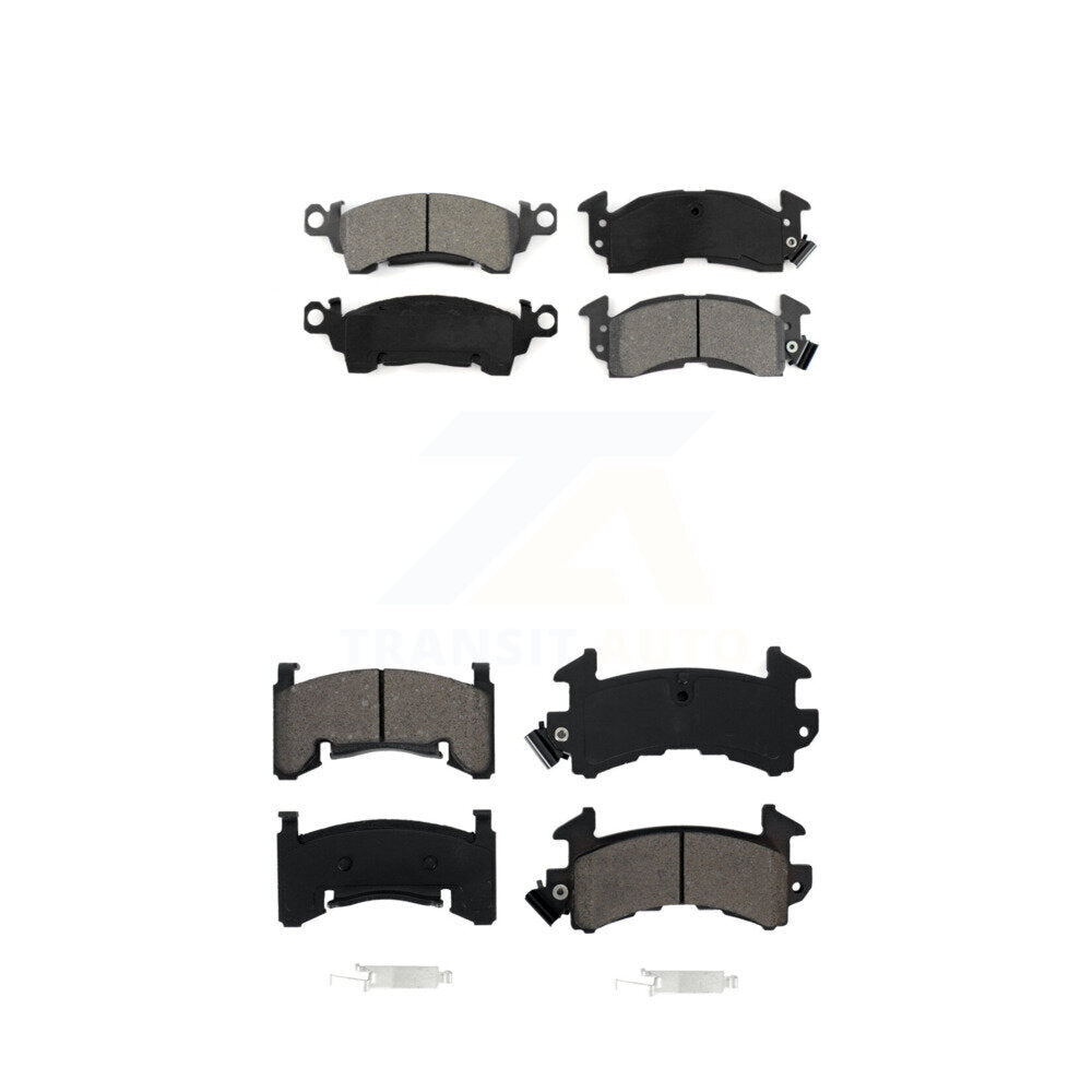 Semi-Metallic Brake Pads Front Rear Kit For Pontiac Firebird Cadillac DeVille