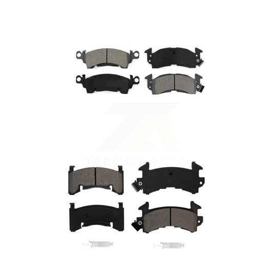 Semi-Metallic Brake Pads Front Rear Kit For Pontiac Firebird Cadillac DeVille