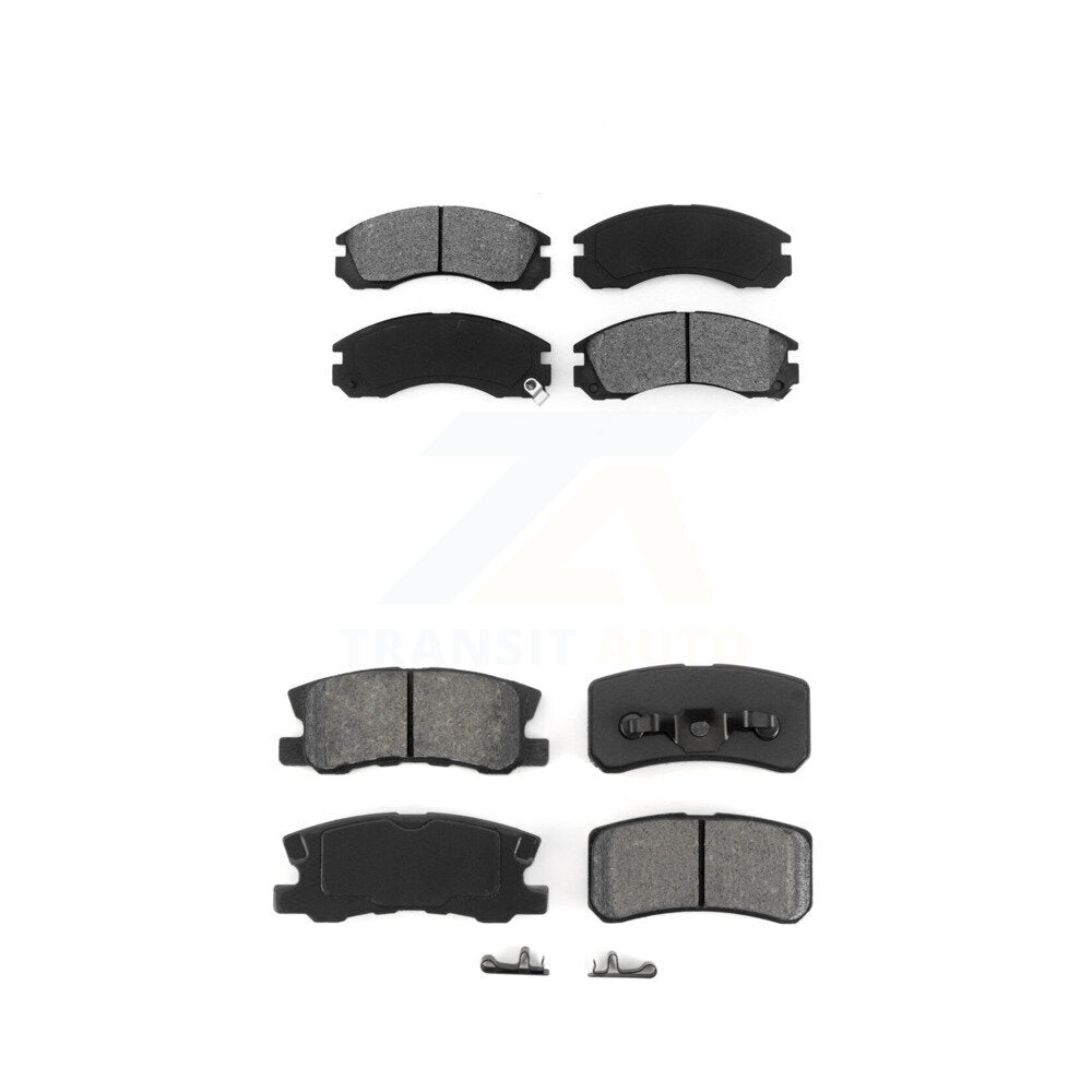 Semi-Metallic Brake Pads Front Rear Kit For Mitsubishi Lancer