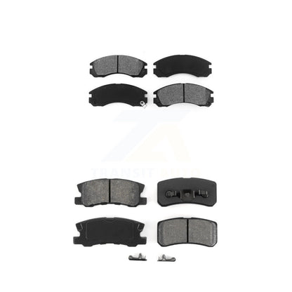 Semi-Metallic Brake Pads Front Rear Kit For Mitsubishi Lancer